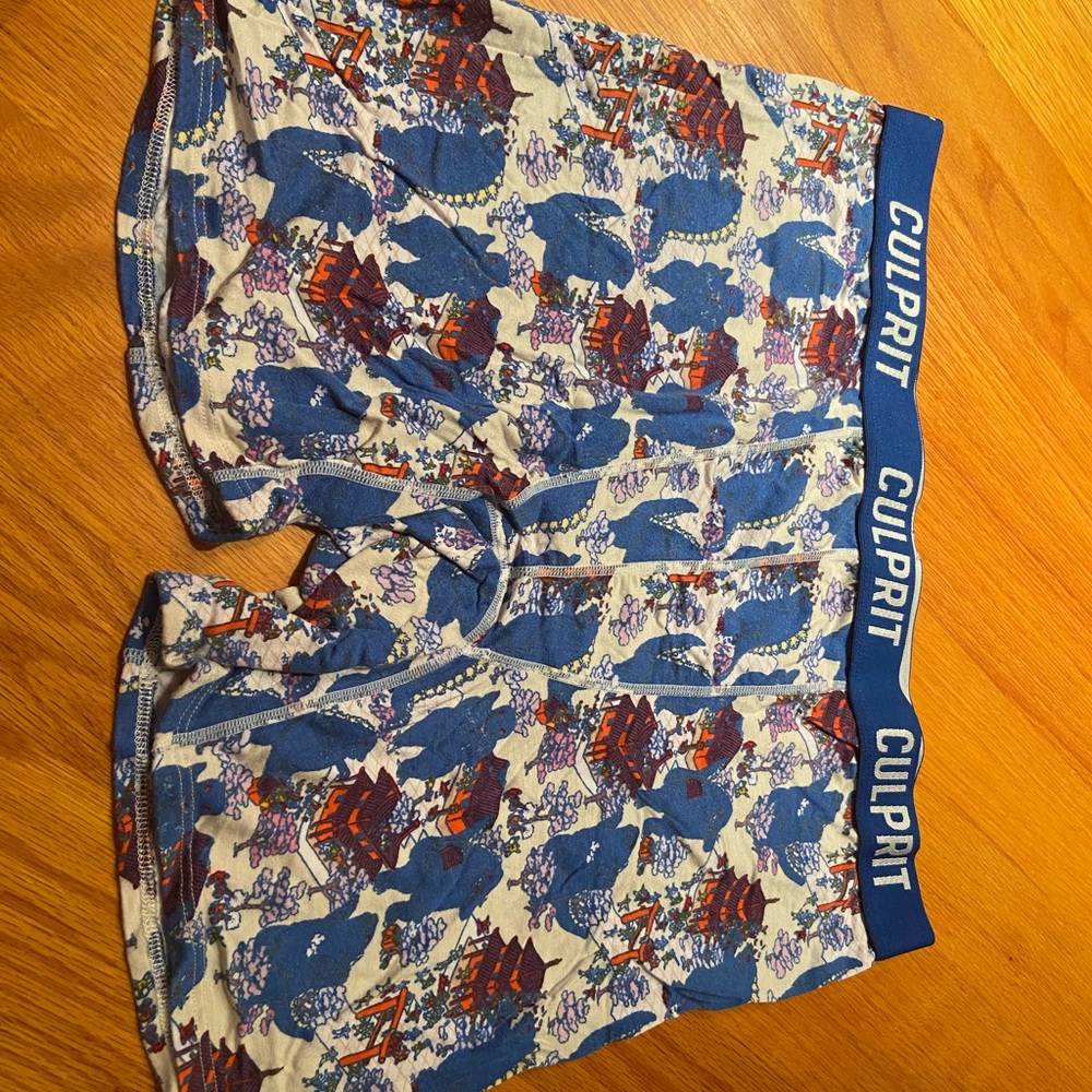 Culprit Blue Patterned Boxer Briefs